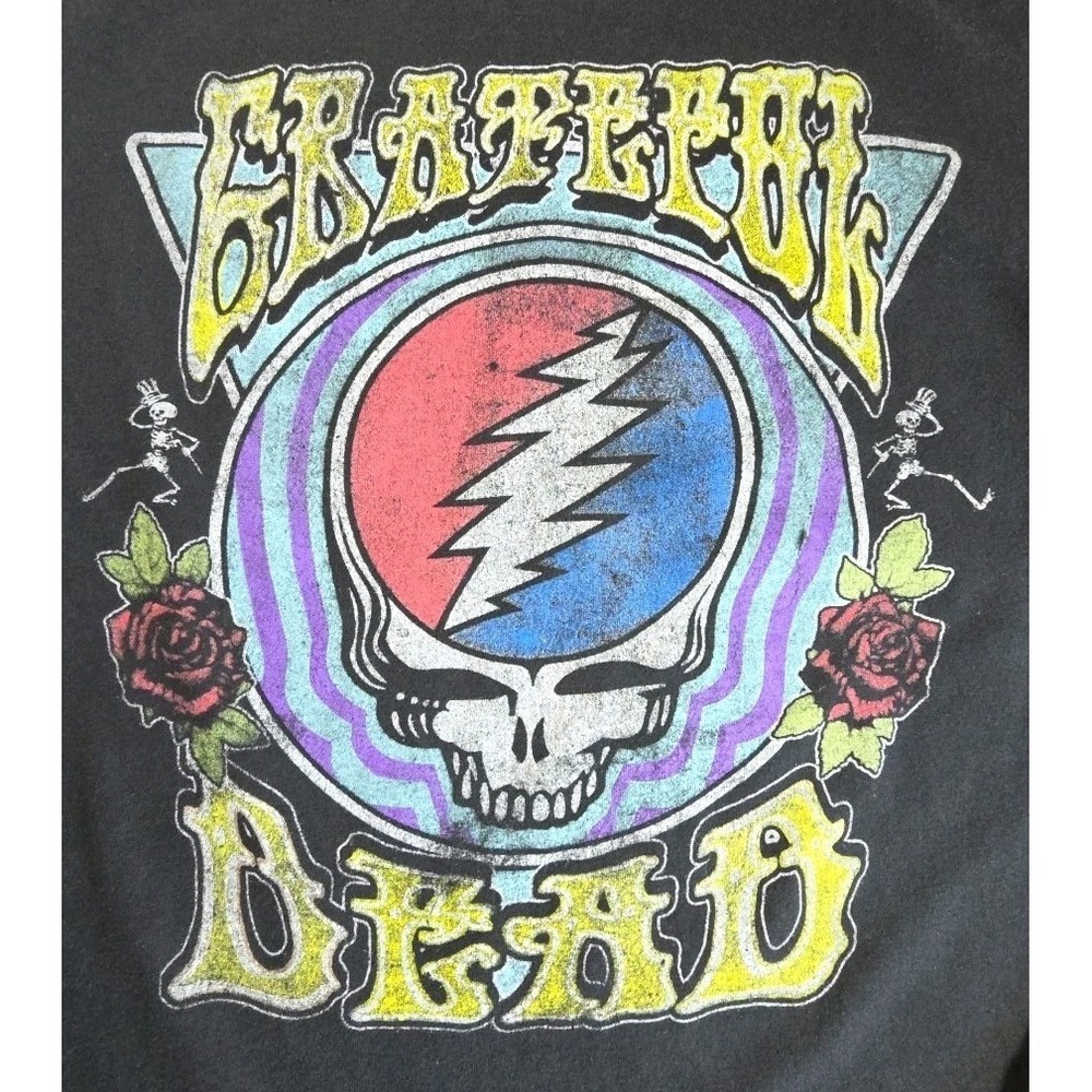 Grateful Dead Shirt Womens Small‎ Long Sleeve Steal Your Face Skull Roses 2018